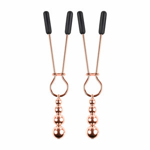 Selopa Beaded Nipple Clamps Stainless Steel Silver Rose Gold Black Chrome Nipple Toys - Nipple Clamps Buy in Singapore LoveisLove U4Ria 