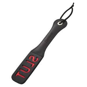 Sportsheets Leather Love or Slut Impression Paddle 12 Inch Bondage - Paddles/Spankers/Ticklers Buy Sex Toys in Singapore LoveisLove U4Ria