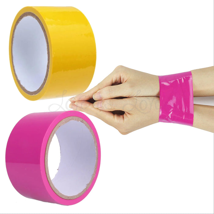 Tearable Bondage Tape Yellow or Rose Red