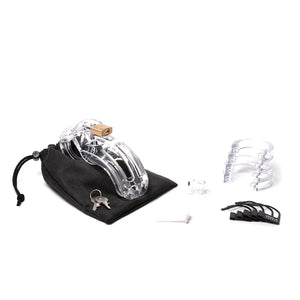 CB-X The Curve 3.75 Inch Male Chastity Cock Cage Kit (Authorized Dealer)