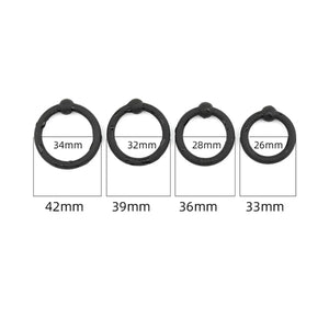 Single Bead Silicone Cock Ring 4 Piece Set