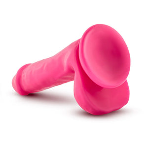 Blush Neo Dual Density Cock With Balls 6 Inch Neon Green or Neon Pink Dildos - Suction Cup Dildos Buy in Singapore LoveisLove U4ria 