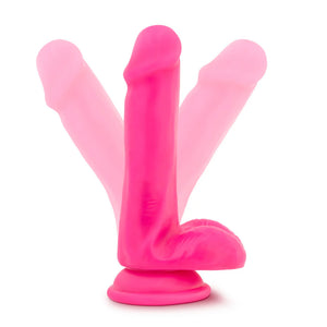 Blush Neo Dual Density Cock With Balls 6 Inch Neon Green or Neon Pink Dildos - Suction Cup Dildos Buy in Singapore LoveisLove U4ria 