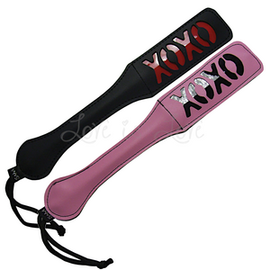 Sex & Mischief Impressions XOXO Paddle 12 Inch Black or Pink Bondage - Paddles/Spankers/Ticklers Buy in Singapore LoveisLove U4Ria