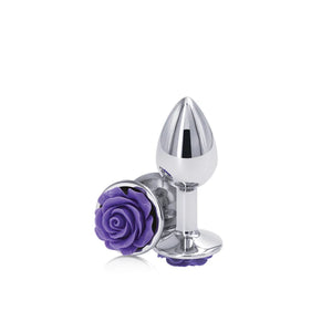 NS Novelties Rear Assets Rose Anal Plug Gold/Red or Silver/Black or Rose Gold/Pink or Silver/Purple Anal - Anal Metal Toys Buy Sex Toys in Singapore LoveisLove U4Ria