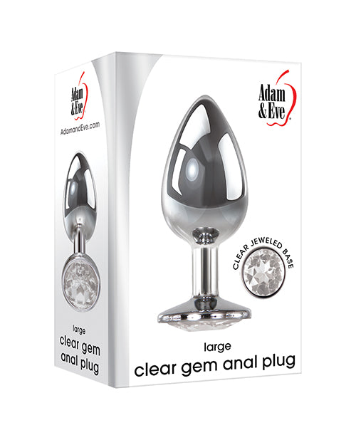 Adam & Eve Clear Gem Anal Plug