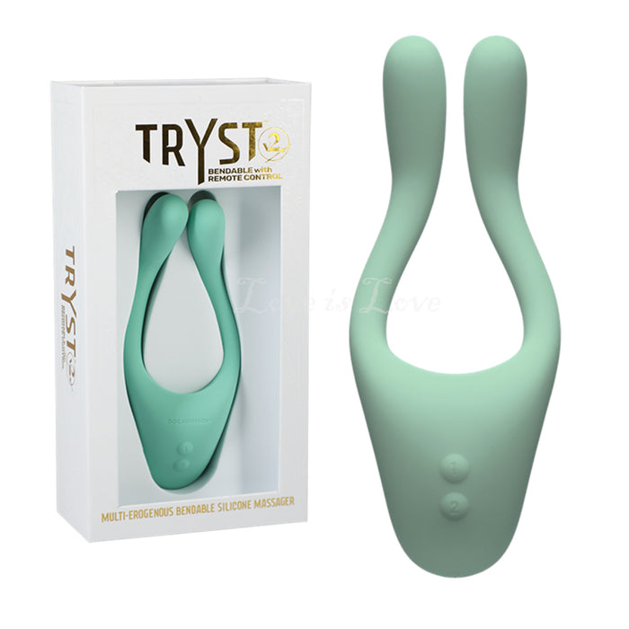 Doc Johnson TRYST V2 Bendable Multi Erogenous Zone Massager with Remote Mint