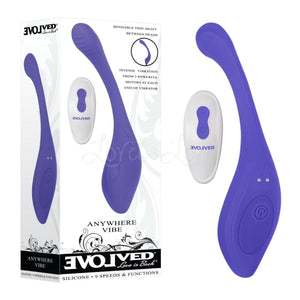 Evolved Novelties Anywhere Vibe Rechargeable Silicone Vibrator in Blue love is love buy sex toys in singapore u4ria loveislove