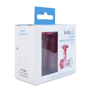 Kinklab T-Cups Nipple Suction Set Pink