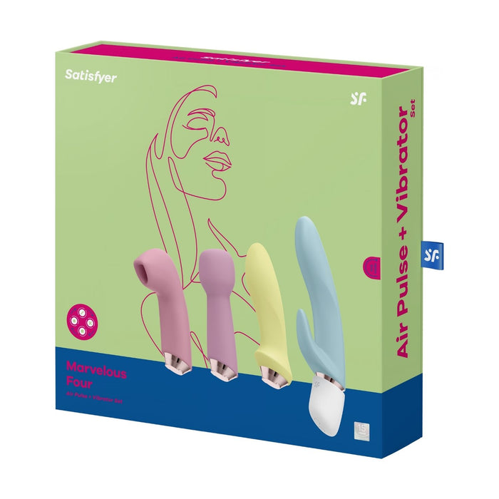 Satisfyer Fabulous Four or Marvelous Four Air Pulse and Vibrator Set