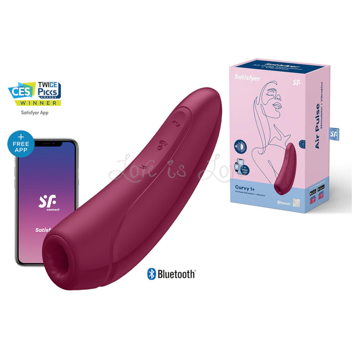 Satisfyer Curvy 1+ App-Controlled Air Pulse Stimulator