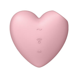 Satisfyer Cutie Heart Air Pulse Vibrator Light Red love is love buy sex toys in singapore u4ria loveislove