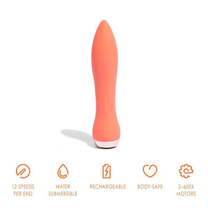 Sensuelle 12 Intensities 60Sx Amp Silicone Bullet in Coral or Purple Buy in Singapore LoveisLove U4Ria