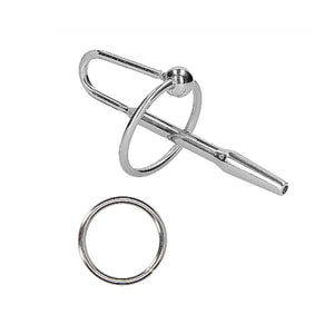 Shots Ouch! Urethral Sounding Stainless Steel Plug With Ring 8 mm Buy in Singapore LoveisLove U4Ria 