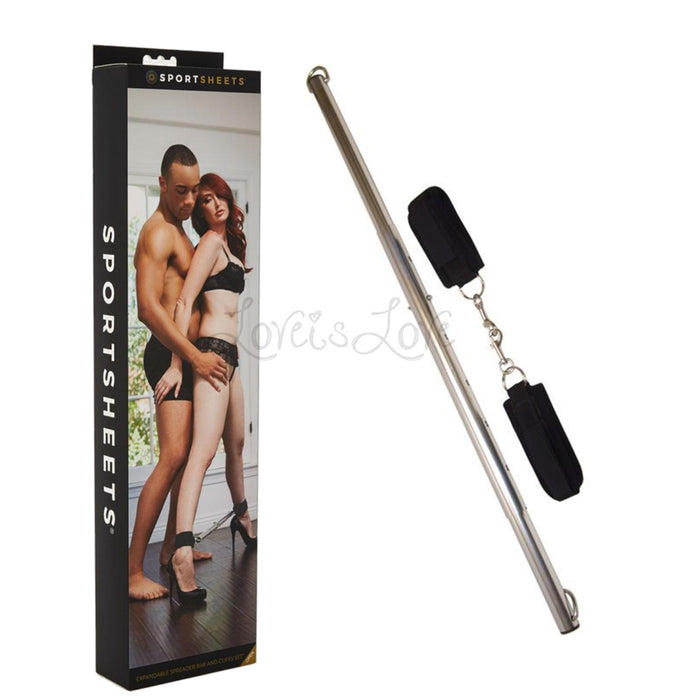 Sportsheets Expandable Spreader Bar And Cuffs Set (New Packaging)