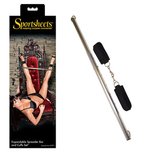 Sportsheets Expandable Spreader Bar And Cuffs Set (New Packaging)