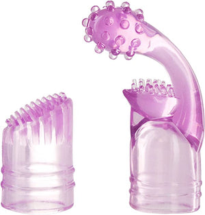 Wand Essentials 7 Function Wand Attachments Pink or Purple