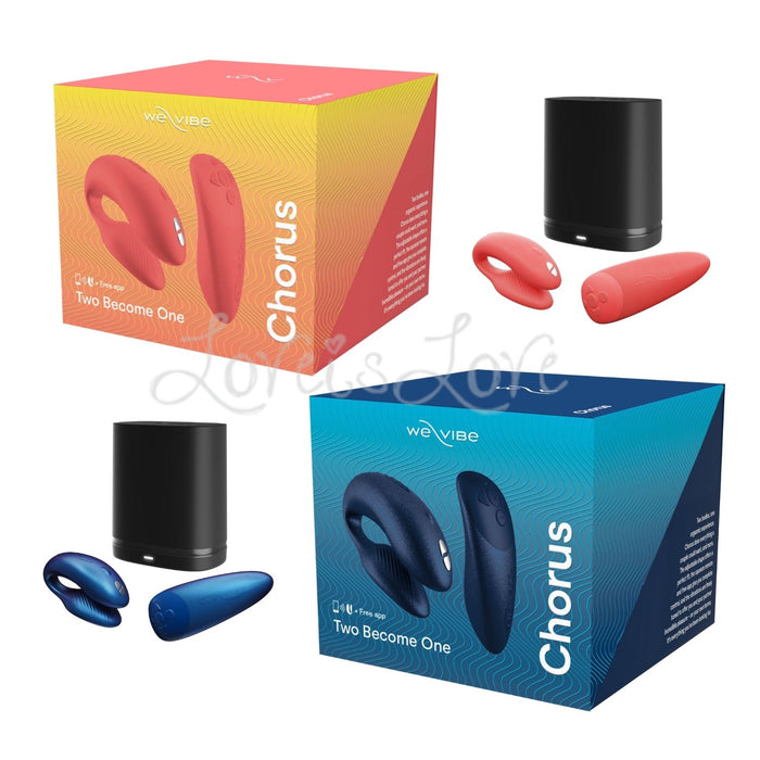 We-Vibe Chorus Couples Vibrator Cosmic Blue or Crave Coral *Free Come Together Cards (Limited Period Sale)