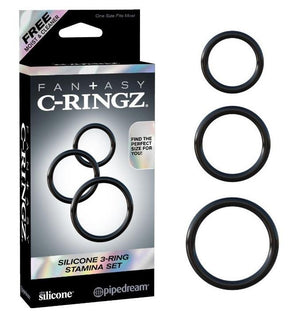 Fantasy C-Ringz Silicone 3-Ring Stamina Set Cock Rings - Fantasy C-Ringz Fantasy C-Ringz 