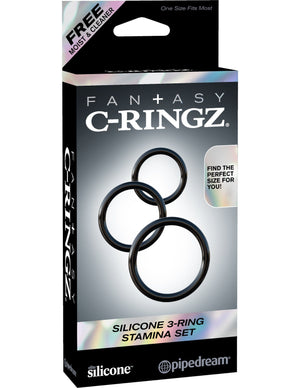 Fantasy C-Ringz Silicone 3-Ring Stamina Set Cock Rings - Fantasy C-Ringz Fantasy C-Ringz 