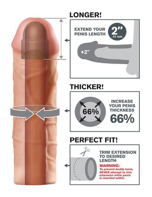 Fantasy X-tensions Mega Extension 2 Inch For Him - Fantasy X-tensions Fantasy X-tensions 