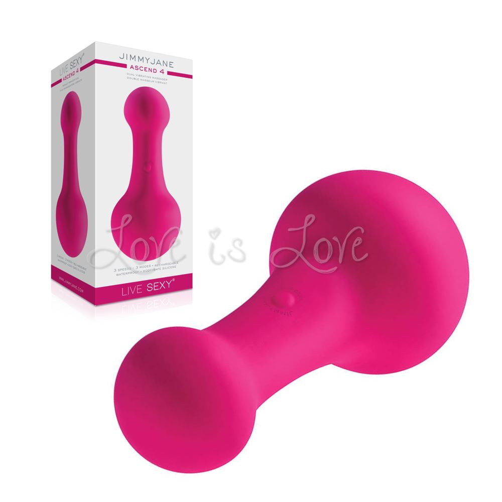 JimmyJane Live Sexy Ascend 4 Dual Vibrating Massager Pink – Love is Love