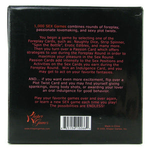 Kheper Games 1000 Sex Games (New Packaging -Retail Popular Game) Gifts & Games - Intimate Games Kheper Games 