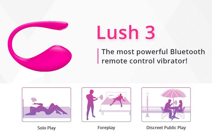 Lovense Lush 3 Magnetic Charging App-Controlled [Authorized Dealer](Latest Edition)