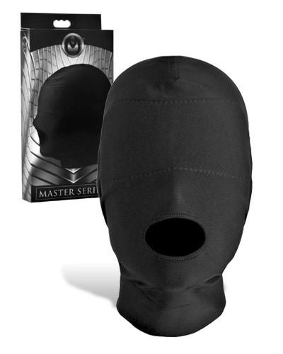 Master Series Disguise Padded Blindfold With Open Mouth Spandex Hood