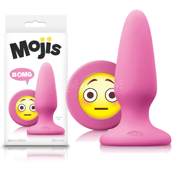 NS Novelties Moji's OMG Butt Plug Medium ( Last Pc In Pink)