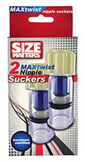 Size Matters MaxTwist 2 Nipple Suckers Nipple Toys - Nipple Suckers Size Matters 