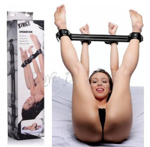 STRICT Deluxe Rigid Spreader Bar Bondage - Spreader Bars STRICT 