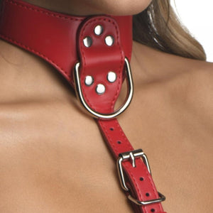 STRICT Red Female Chest Harness S/M or M/L Buy in Singapore LoveisLove U4Ria