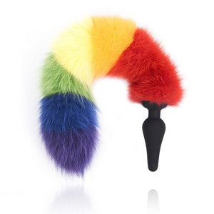 Tailz Rainbow Tail Silicone Anal Plug Anal - Tail & Jewelled Butt Plugs Tailz 